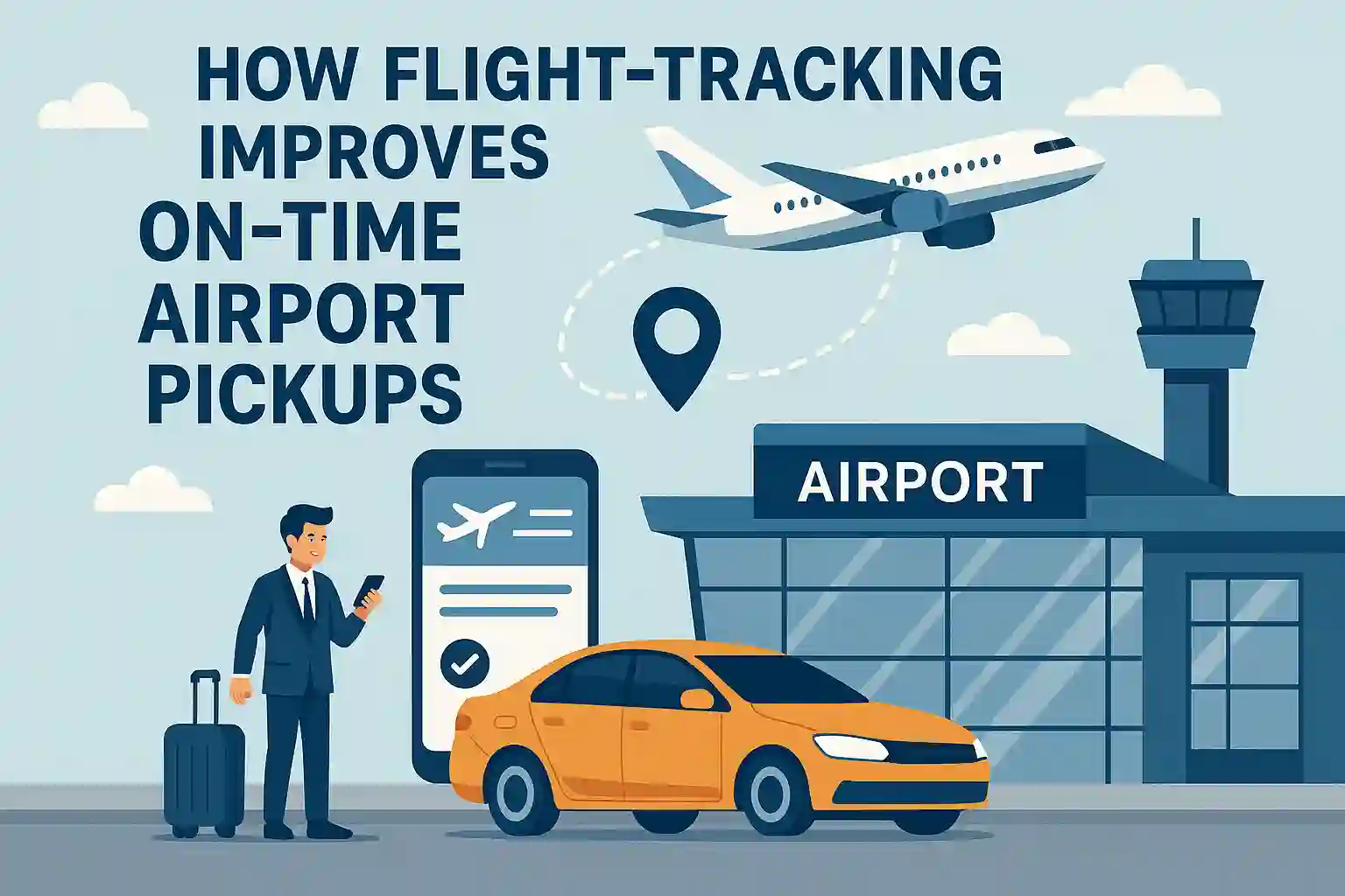 How Flight-Tracking Improves On-Time Airport Pickups