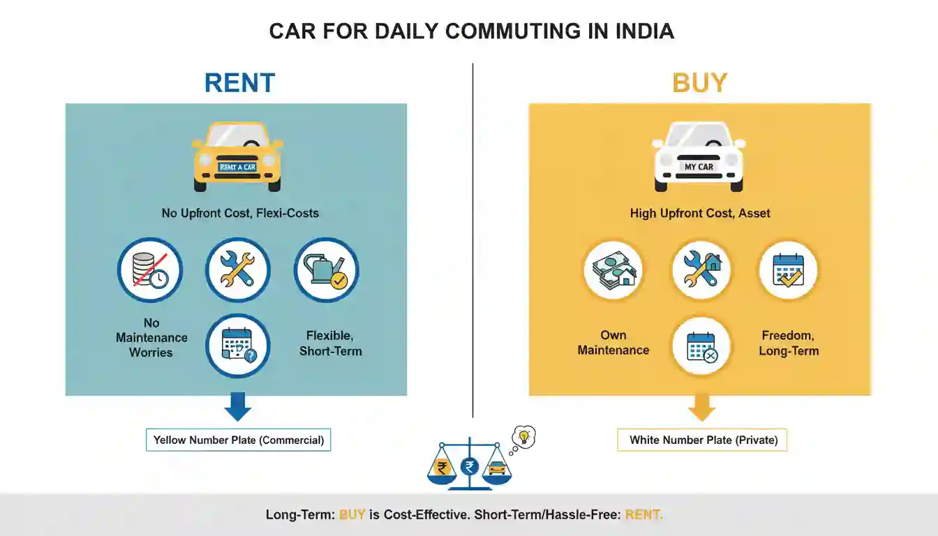 Should I Rent a Car or Buy One for Daily Commuting in India?